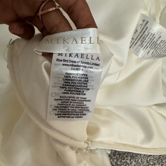 MIKAELLA wedding gown by PALOMA BLANCA backless in satin in Small/XS - Picture 15 of 15